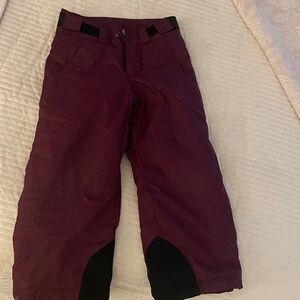 Columbia Kids Burgundy Snow Pants